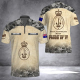Personalized Australian Army Been There Done That & Damn Proud Of It Half Turtleneck Short Sleeve Polo Printed AHVQ241842