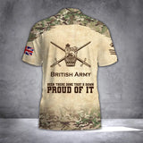 Personalized British Army Been There Done That & Damn Proud Of It Half Turtleneck Short Sleeve Polo Printed AHVQ241842