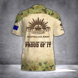 Personalized Australian Army Been There Done That & Damn Proud Of It Half Turtleneck Short Sleeve Polo Printed AHVQ241842