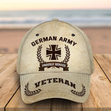 Personalized German Veteran Proudly Served Custom Name, Rank & Service Time Cap 3D Printed AHVQ241850
