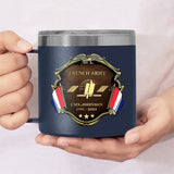 Personalized French Veteran Rank Gold & Service Time Coffee Cup 2D Printed AHHN241864