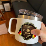 Personalized German Veteran Rank Gold & Service Time Coffee Cup 2D Printed AHHN241864