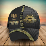 Personalized Australian Veteran Camo Rank Gold Custom Name & Time Cap 3D Printed AHVA241866