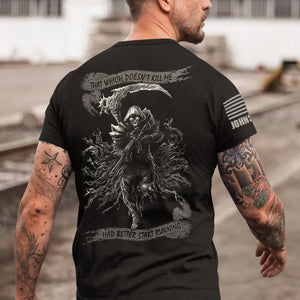 Personalized That Which Doesn't Kill Me US Veteran Custom Name T-shirt Printed QTVA241884
