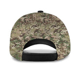 Personalized British Army Veteran Camo Custom Name & Time Cap 3D Printed AHVA241893