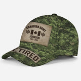 Personalized Canadian Army Veteran Camo Custom Name & Time Cap 3D Printed AHVA241893