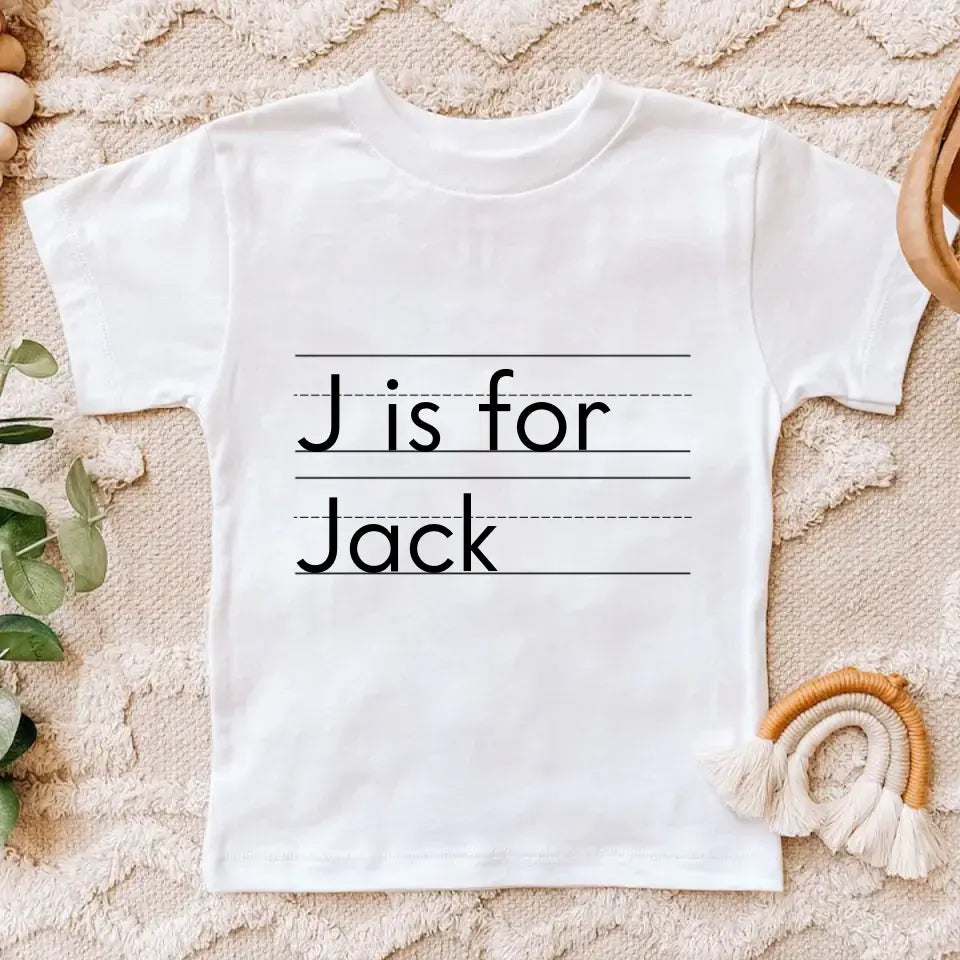 Personalized Alphabet Kid Name Kid T-shirt Printed VQ241921