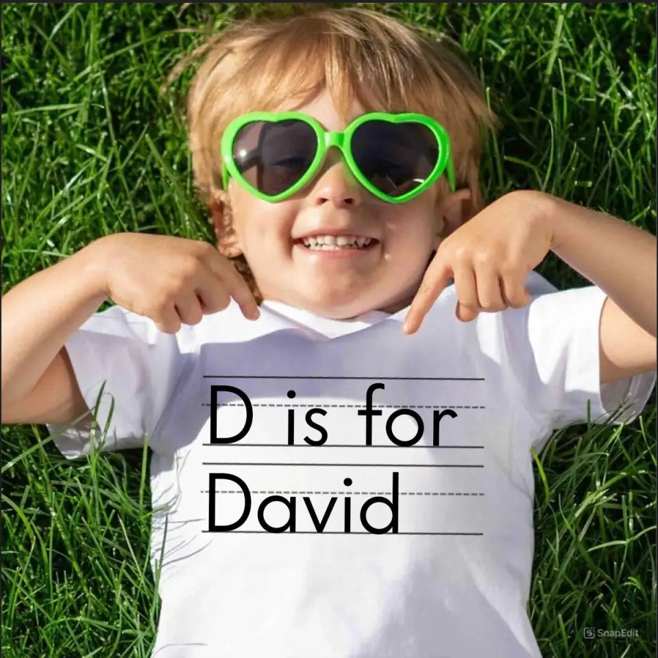 Personalized Alphabet Kid Name Kid T-shirt Printed VQ241921