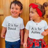 Personalized Alphabet Kid Name Kid T-shirt Printed VQ241921