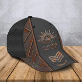 Personalized Australian Army Veteran Logo Custom Rank, Name & Time Cap 3D Printed AHVA241922