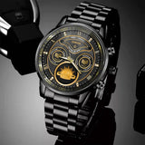 Personalized Australian Veteran Logo & Rank Gold Custom Name & Time Watch Printed AHVA241926