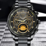 Personalized Australian Veteran Logo & Rank Gold Custom Name & Time Watch Printed AHVA241926