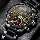 Personalized Canadian Veteran Logo & Rank Gold Custom Name & Time Watch Printed AHVA241926