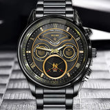 Personalized British Veteran Military Logo & Rank Gold Custom Name & Time Watch Printed AHVA241926