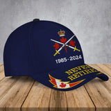 Personalized Never Retired Canadian Military Logo & Service Time Cap 3D Printed LVA241931