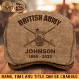 Personalized British Army Logo Custom Name & Time Jeff Cap Printed AHVA241929