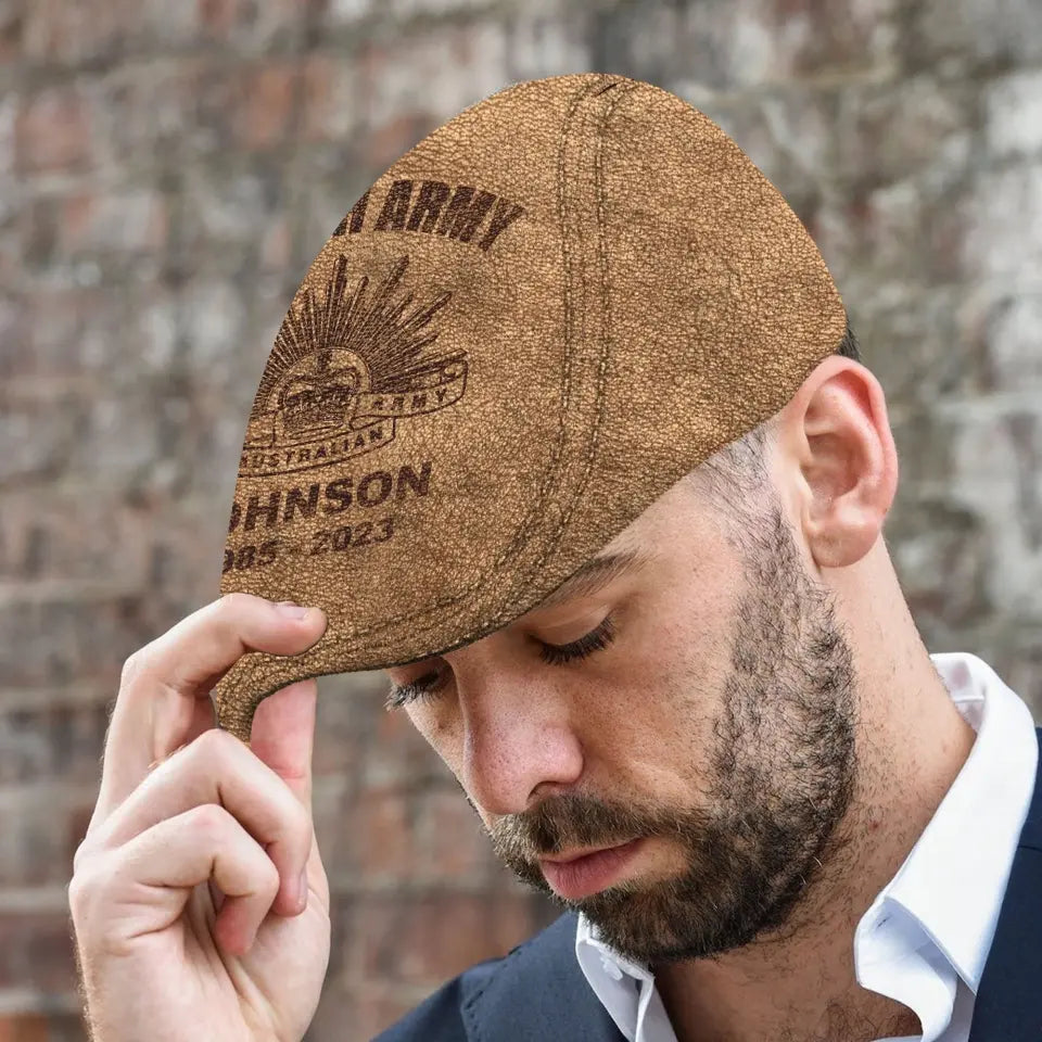 Personalized Australian Army Logo Custom Name & Time Jeff Cap Printed AHVA241929