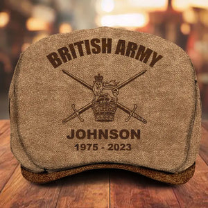 Personalized British Army Logo Custom Name & Time Jeff Cap Printed AHVA241929