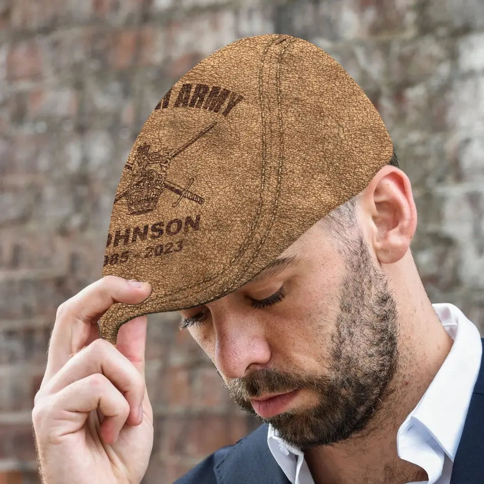 Personalized British Army Logo Custom Name & Time Jeff Cap Printed AHVA241929