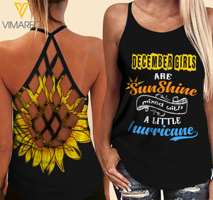 December Girl Criss-Cross Open Back Camisole Tank Top SMWLH