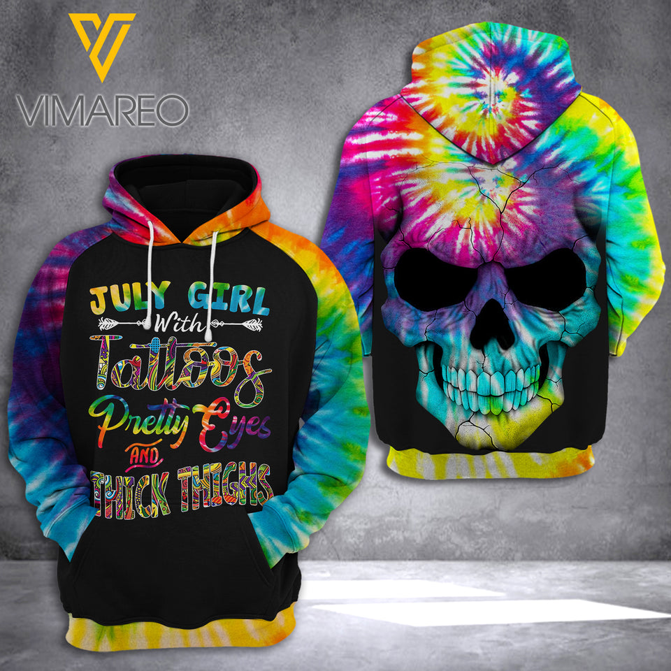July Girl 3D printed hoodie XNDHE