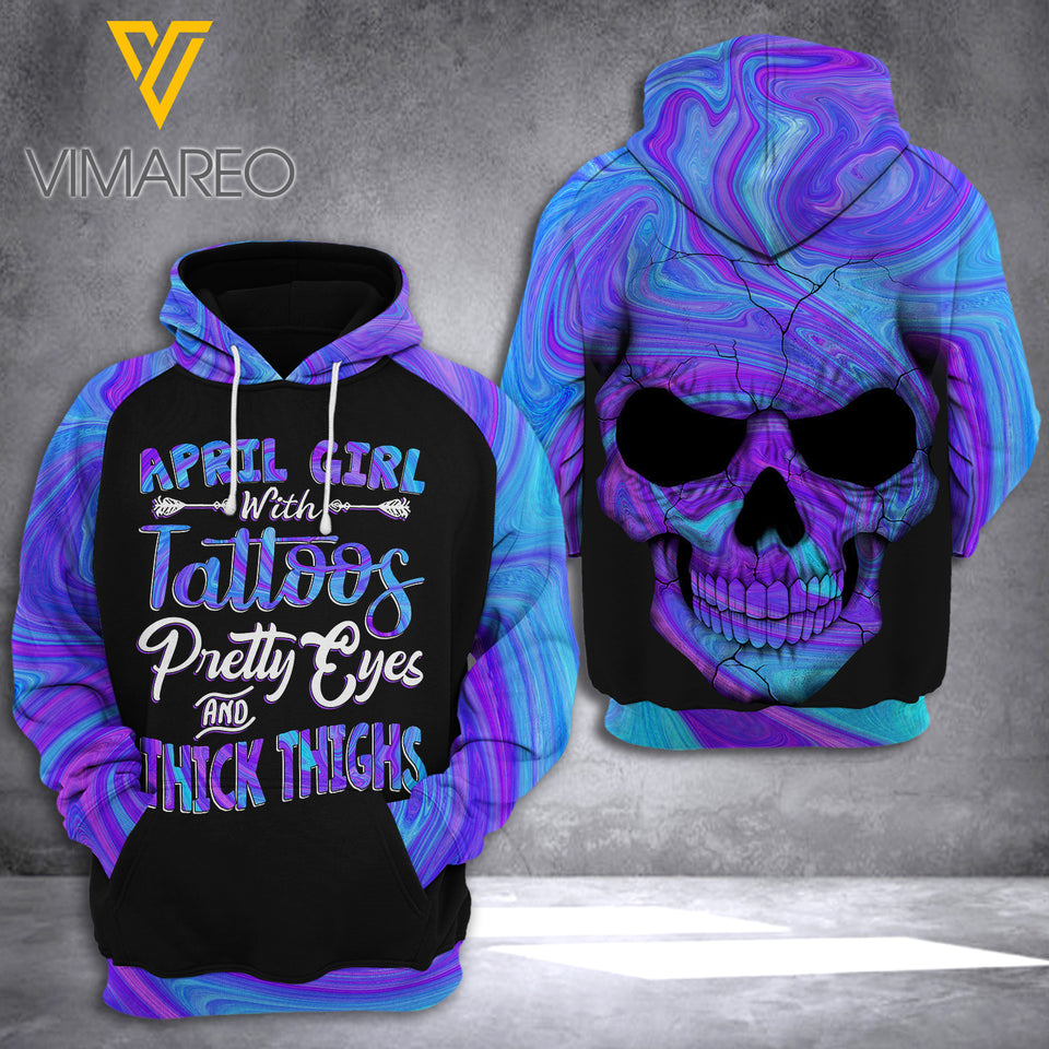April Girl 3D printed hoodie XNDHR