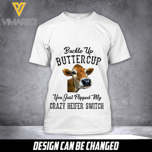 CUSTOMIZED FUNNY HEIFER, CUTE COW TSHIRT OR CRISS CROSS TANK TOP