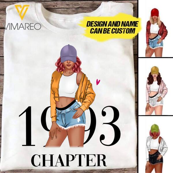 PERSONALIZED SEXY GIRL BORN IN 1993 TSHIRT PRINTED JUE-MA11