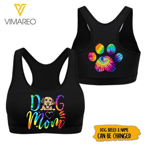 Customized Dog Mom 3D Printed Sport Bra NEYQ25