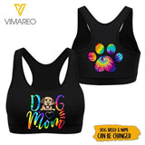 Customized Dog Mom 3D Printed Sport Bra NEYQ25