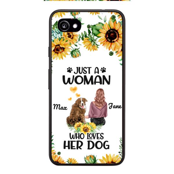 Personalized Woman Love Dog Phone Case Printed JUL-DT01