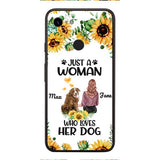 Personalized Woman Love Dog Phone Case Printed JUL-DT01