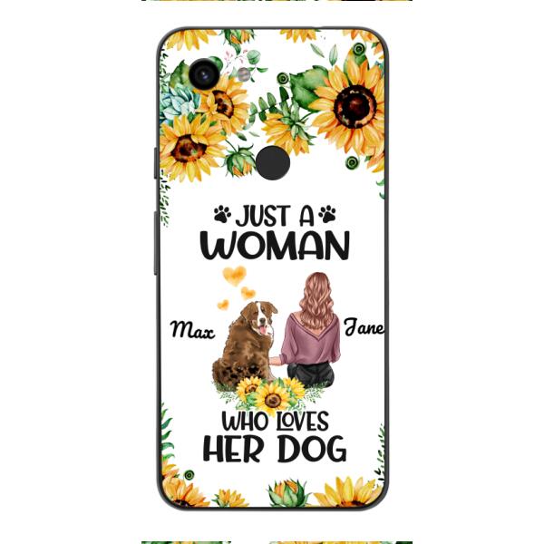 Personalized Woman Love Dog Phone Case Printed JUL-DT01