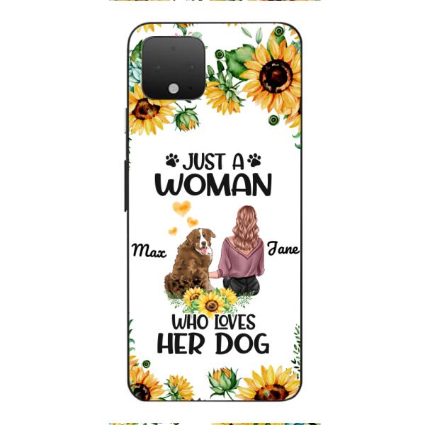 Personalized Woman Love Dog Phone Case Printed JUL-DT01