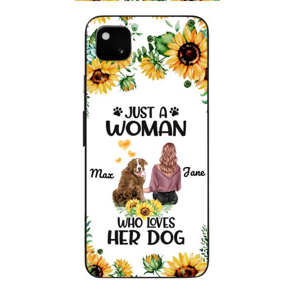 Personalized Woman Love Dog Phone Case Printed JUL-DT01