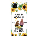 Personalized Woman Love Dog Phone Case Printed JUL-DT01