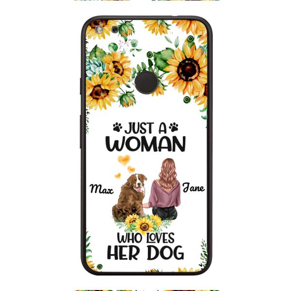 Personalized Woman Love Dog Phone Case Printed JUL-DT01