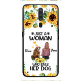 Personalized Woman Love Dog Phone Case Printed JUL-DT01