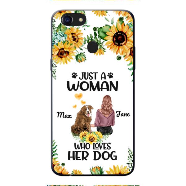 Personalized Woman Love Dog Phone Case Printed JUL-DT01