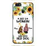 Personalized Woman Love Dog Phone Case Printed JUL-DT01