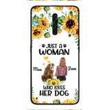 Personalized Woman Love Dog Phone Case Printed JUL-DT01