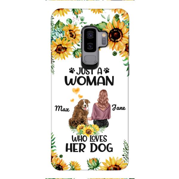 Personalized Woman Love Dog Phone Case Printed JUL-DT01