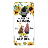 Personalized Woman Love Dog Phone Case Printed JUL-DT01