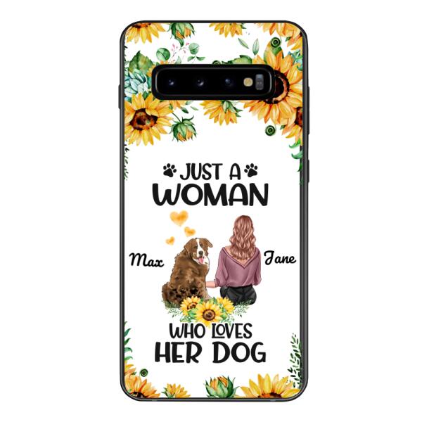 Personalized Woman Love Dog Phone Case Printed JUL-DT01