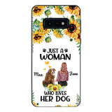 Personalized Woman Love Dog Phone Case Printed JUL-DT01