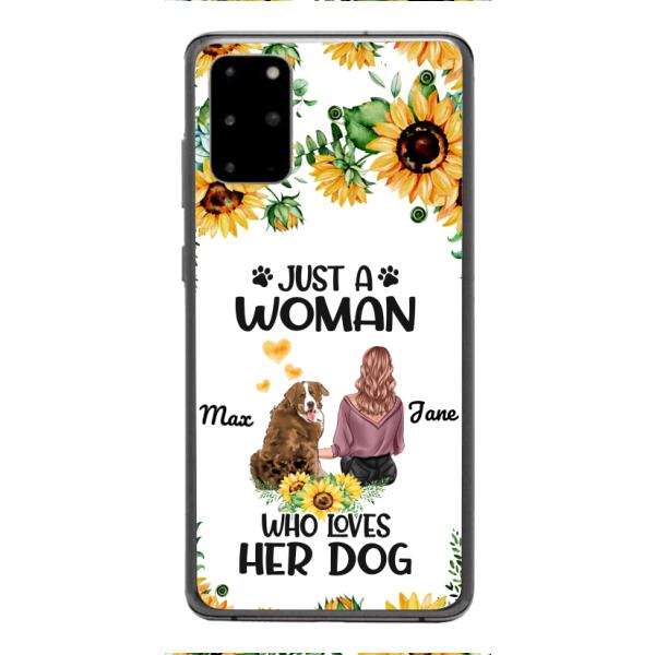 Personalized Woman Love Dog Phone Case Printed JUL-DT01