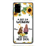 Personalized Woman Love Dog Phone Case Printed JUL-DT01