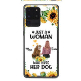 Personalized Woman Love Dog Phone Case Printed JUL-DT01