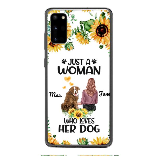 Personalized Woman Love Dog Phone Case Printed JUL-DT01