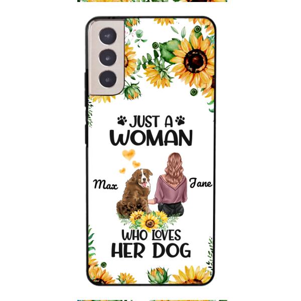Personalized Woman Love Dog Phone Case Printed JUL-DT01